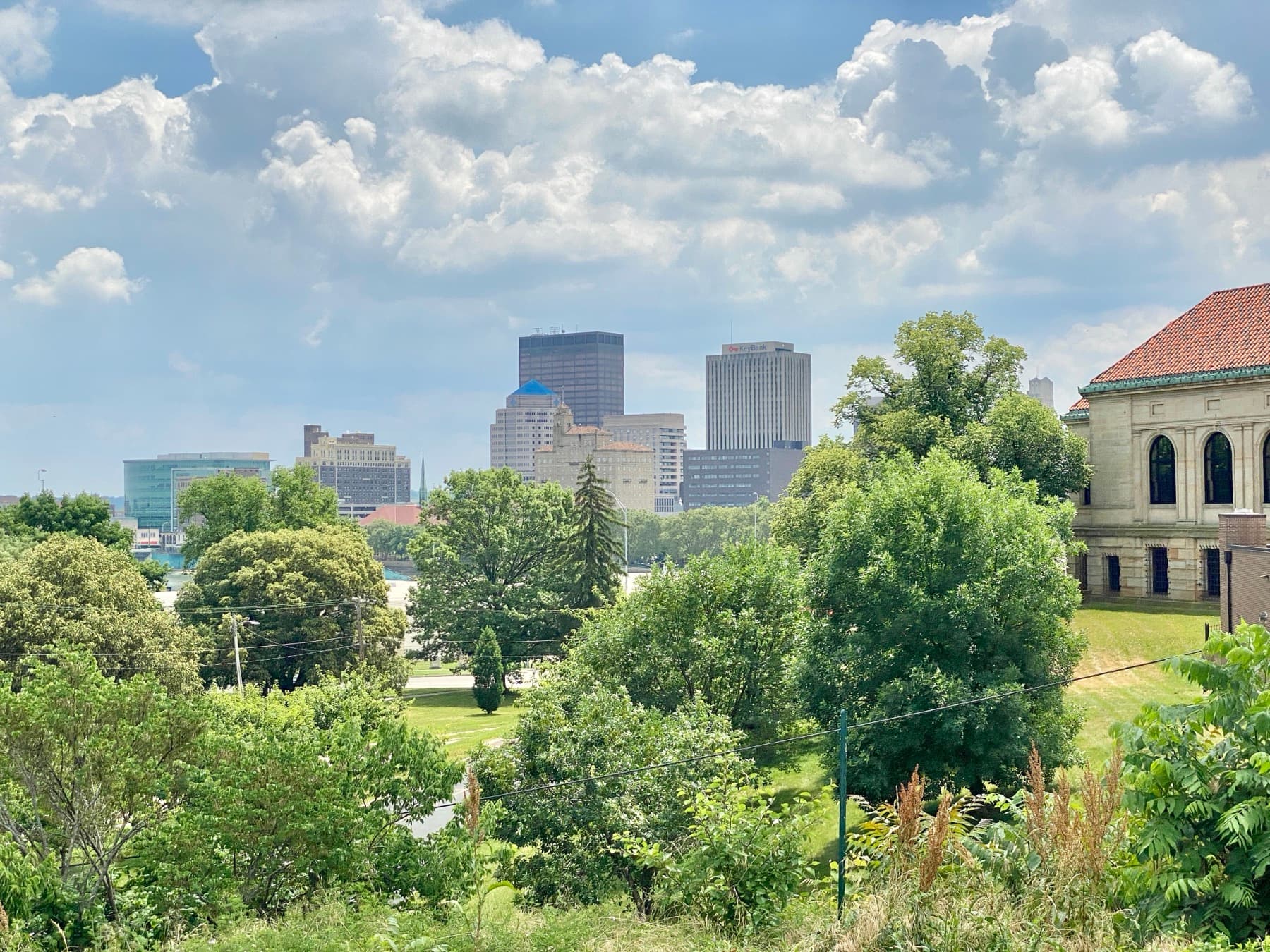Downtown Dayton seen from the Grafton Hill neighborhood
